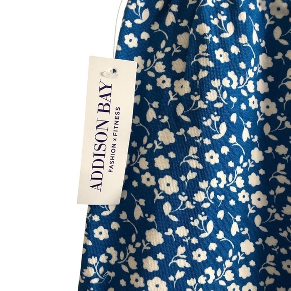 Addison Bay Sweatpants Blue White Floral XL - Picture 11 of 12